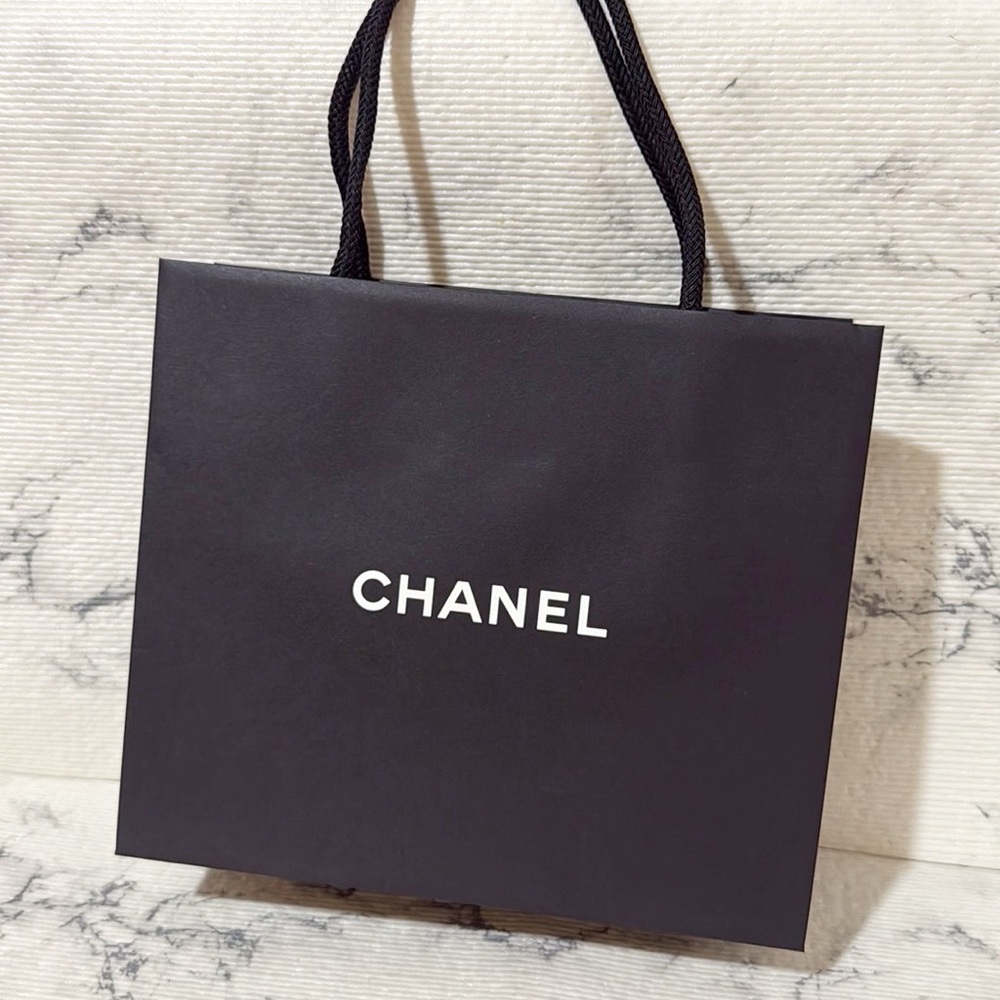 Chanel Black Shopping Bag / Gift Bag
